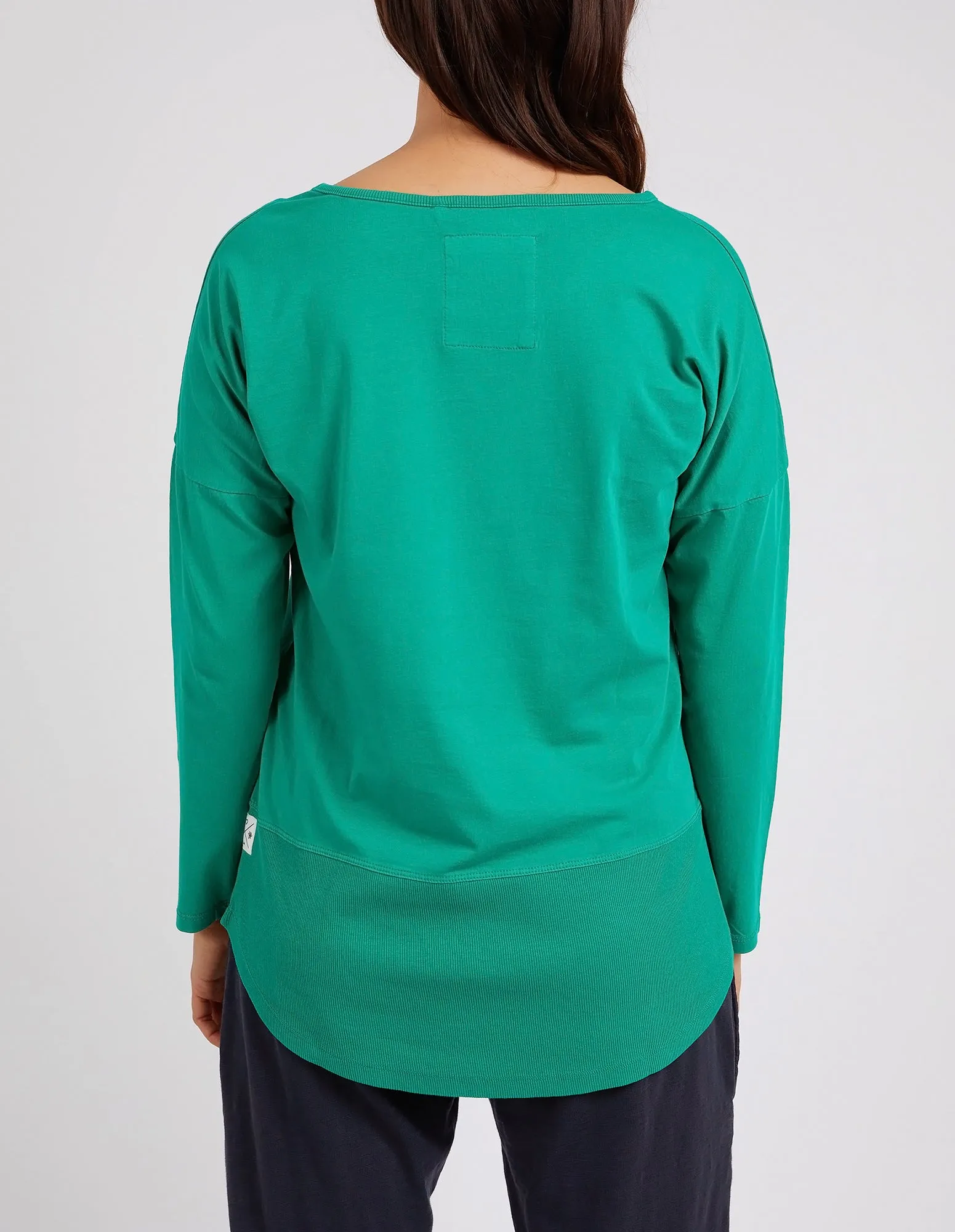 Rib Long Sleeve Goodness Green