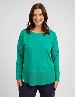 Rib Long Sleeve Goodness Green