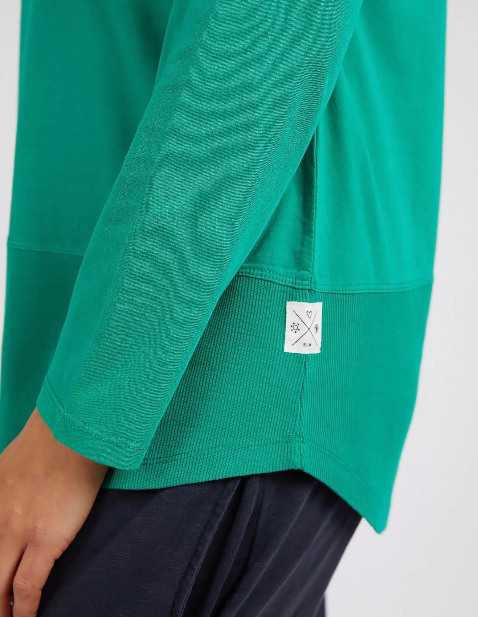 Rib Long Sleeve Goodness Green