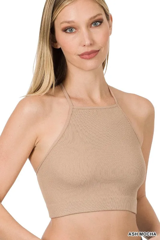 Ribbed Cropped Cami Top