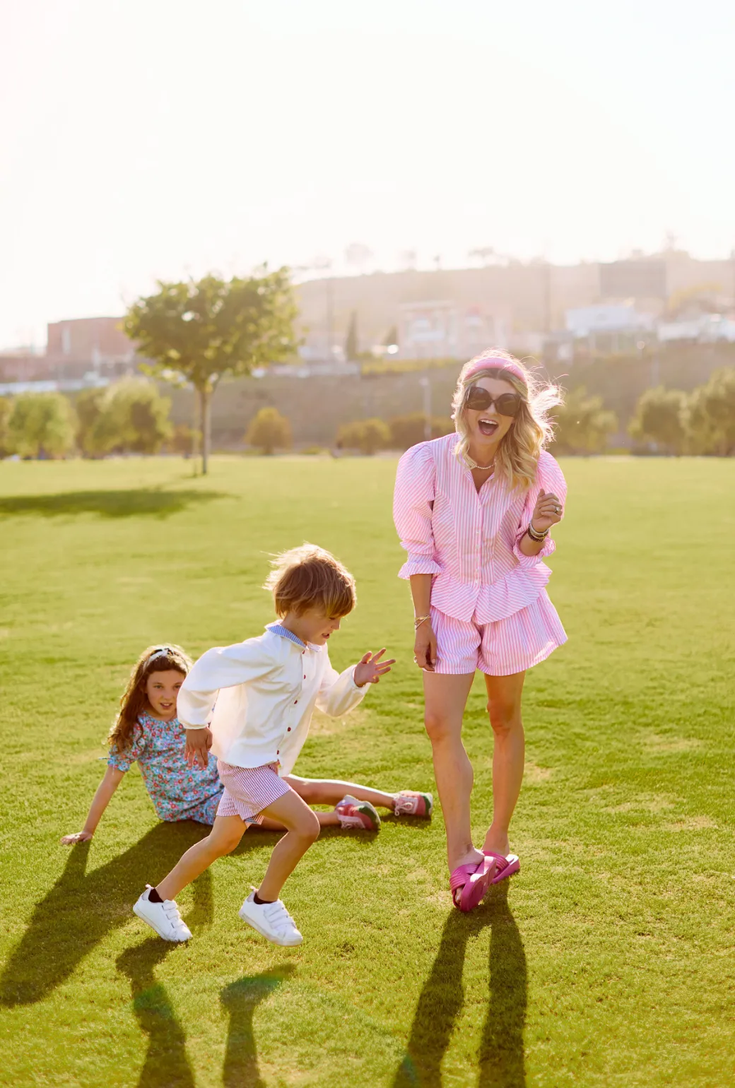 SAMPLE - Everyday Shorts - Pink Stripe