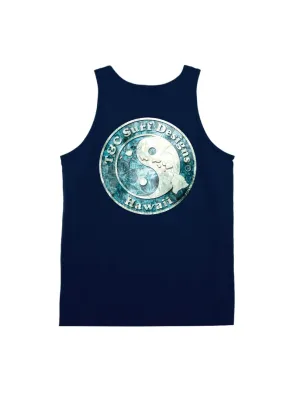 T&C Surf Distress Floral Logo Tank