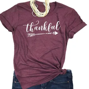 Thankful Letter Printed Tee