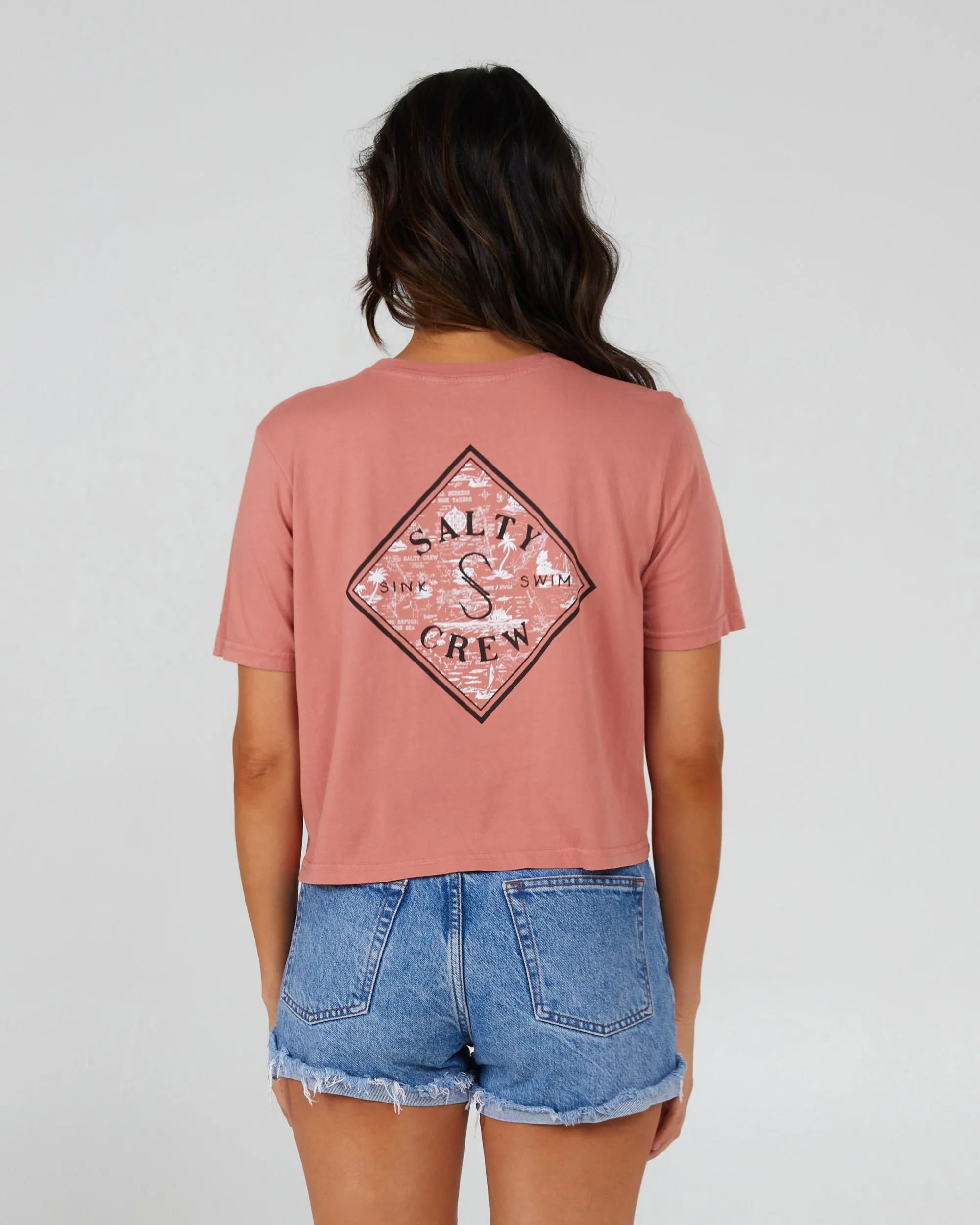 Tippet Fill Terracotta Crop Tee