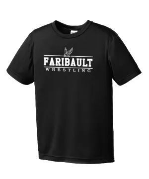 Youth Faribault Wrestling Tee - Black