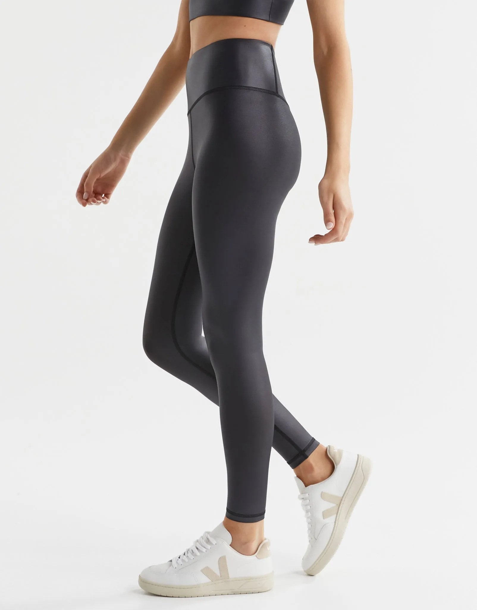 ZEPHYR 7/8th Legging - Black High Shine